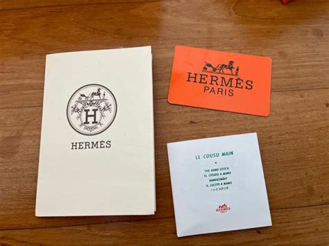 does hermes come with authenticity card